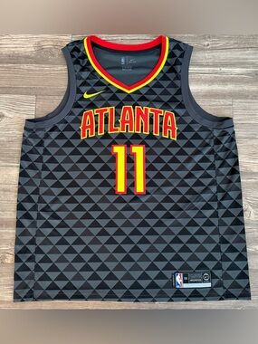 Trae Young Nike Atlanta Hawks Black Swingman Jersey Men’s XXL 56 NBA Basketball